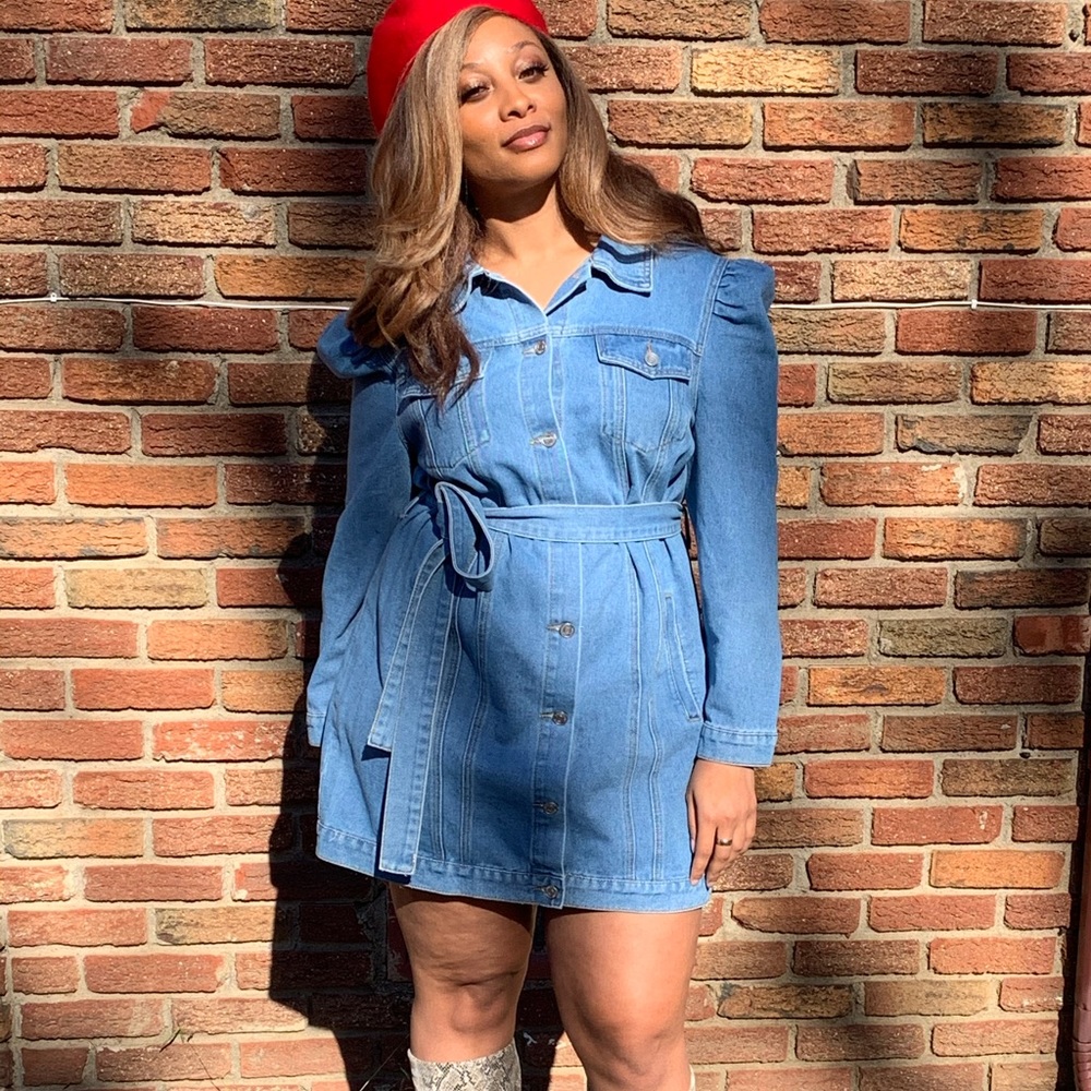 Missguided Denim Dress